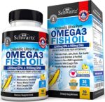 الترا اوميجا 3 بيور ، 90 كبسول-Icelandic Ultra Pure OMEGA3 FISH OIL  1200mg EPA & 900mg DHA  LEMON FLAVOR - SCHWARTZ