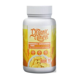 كبسولات الكركمين organic nation 60 cap