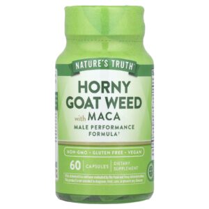 كبسولات عشبة الماعز و الماكا 60 كبسول - Horny goat weed - natures Truth