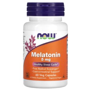 ميلاتونين 60 كبسول Now Melatonin