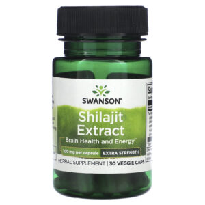 شيلاجيت 100 مجم 30 كبسولة سوانسون swanson shilajit extract 100 mg 30 cap