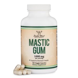 كبسولات المستكه - Double Wood mastic gum 1000 mg 180 capsules