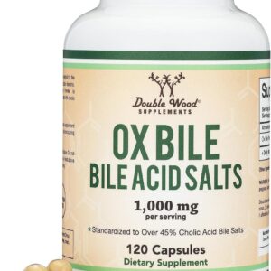 املاح المراره - ox bile bileacid salts Double Wood 1000 mg 120 cap