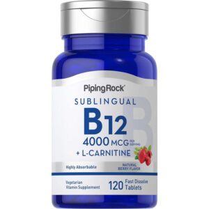 كبسولات b12- l carnitine 4000 mcg 120 cap piping rock