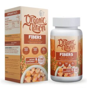 صمغ عربي 120 كبسول organic nation