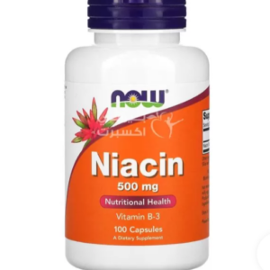 فيتامين نياسين 500 لدعم الصحة العامة للجسم من ناو فودز 100 كبسولة – NOW Foods Niacin 500 mg 100 Capsules