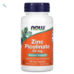 كبسولات بيكولينات الزنك 120 كبسولة ناو Zinc Picolinate Now