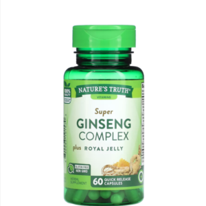 جينسينج كومبلكس مع غذاء ملكات النحل- 60 كبسولة-Nature's Truth, Super Ginseng Complex Plus Royal Jelly