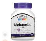 ميلاتونين، 3 مجم، 90 قرص-21st Century, Melatonin, 3 mg, 90 Tablets
