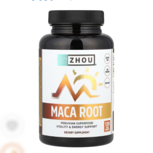 جذور الماكا، 1,000 ملجم، 120 كبسولة نباتية (500 ملجم لكل كبسولة)Maca Root ZHZOU