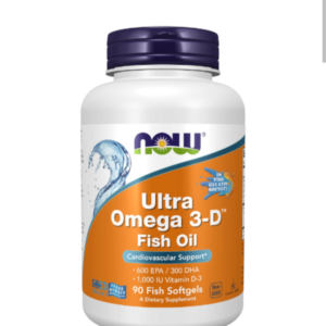Ultra Omega 3-D™, Omega-3 Fish Oil + Vitamin D-3, 90 Softgels-NOW | كبسولات الترا اوميجا 3-D، من جيلاتين السمك90 كبسولة