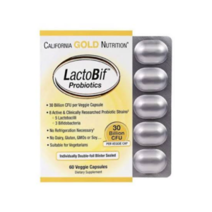  بروبيوتيك لاكتوبيف ، 30 مليار 60 كبسولة نباتية لدعم الجهاز الهضمي|California Gold Nutrition