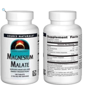 مغنيسيوم مالات 3750 ملجم – 180 قرصًا (1250 ملجم لكل قرص)| Source Naturals Magnesium Malate 3750 mg – 180 Tablets (1250 mg per tablet)