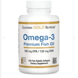 اوميجا 3 100 كبسولة كاليفورنيا جولد omega 3 premium fish oil 100 cap california gold