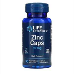 كبسولات الزنك zinc caps life extension 90 cap