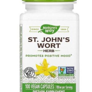 كبسولات مستخلص عشبة القديس يوحنا  st John's wort herb100cap