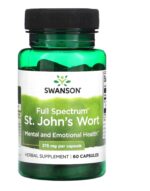 نبته القديس يوحنا 375ملجم 60كبسول st John's wort swanson 60cap