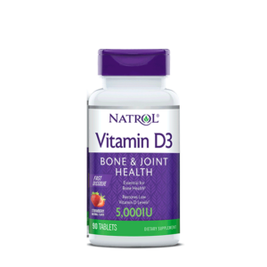 فيتامين د - فراولة - نيترول - 90 حبة - Vitamin D3 - Natrol - 90 Pills