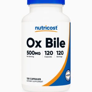 املاح المراره 500 مجم لكل كبسول- 120 كبسول نيوتري كوست ox bile 500 mg 120 cap