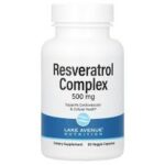 ريسفيراترول كومبلكس 500 مجم 60 كبسول resveratrol 500 mg 60 cap lake avenue
