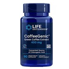 كبسولات كوفي جينيك 400مجم 90 كبسول لايف اكستنشن coffee genic 400 mg 90 cap