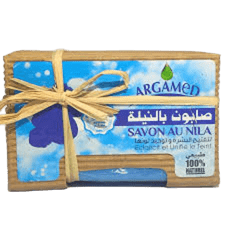 صابونة البشرة بالنيلة الزرقاء المغربي 100 جرام