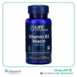 النياسين فيتامين ب3، 500 ملجم، 100 كبسولة-vitamin b3 niacin 100 life extenion