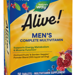 فيتامينات للرجال ناتشورز واي 50 قرص a live mens complete multivitamin 50 tab