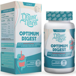 كبسولات اوبتيمام دايجست Organic nation 30cap