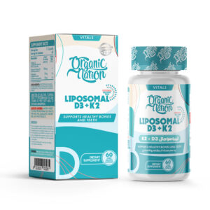 كبسولات فيتامين Liposomal D3+K2 Organic nation 60 hard gilatin cap
