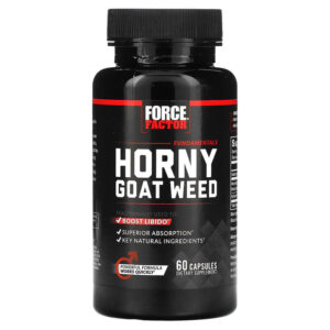كبسولات عشبة العنزة  Force Factor Horny Goat Weed 60 cap